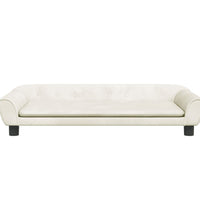 Kindersofa Creme 100x50x26 cm Samt