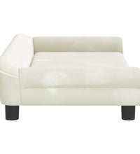 Kindersofa Creme 100x50x26 cm Samt