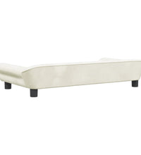 Kindersofa Creme 100x50x26 cm Samt