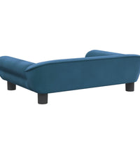 Kindersofa Blau 70x45x26 cm Samt