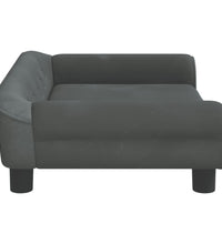 Kindersofa Dunkelgrau 70x45x26 cm Samt