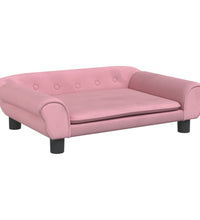 Kindersofa Rosa 70x45x26 cm Samt