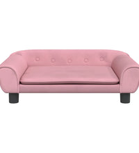 Kindersofa Rosa 70x45x26 cm Samt