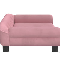 Kindersofa Rosa 70x45x26 cm Samt