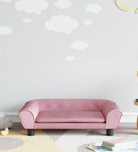 Kindersofa Rosa 70x45x26 cm Samt