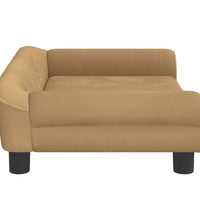 Kindersofa Braun 70x45x26 cm Samt