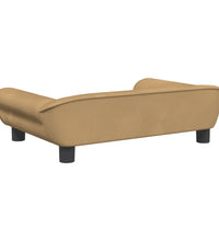 Kindersofa Braun 70x45x26 cm Samt