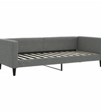 Tagesbett mit Matratze Dunkelgrau 80x200 cm Stoff