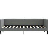 Tagesbett mit Matratze Dunkelgrau 80x200 cm Stoff