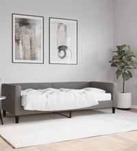 Tagesbett mit Matratze Dunkelgrau 80x200 cm Stoff