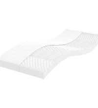 Tagesbett Ausziehbar mit Matratzen Dunkelgrau 90x190 cm Stoff
