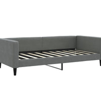 Tagesbett Ausziehbar mit Schubladen Dunkelgrau 90x190 cm Stoff