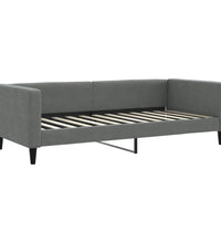 Tagesbett Ausziehbar mit Schubladen Dunkelgrau 90x200 cm Stoff