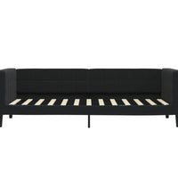 Tagesbett mit Matratze Schwarz 80x200 cm Samt