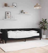 Tagesbett mit Matratze Schwarz 80x200 cm Samt