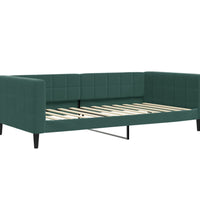 Tagesbett mit Matratze Dunkelgrün 100x200 cm Samt