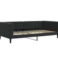 Tagesbett mit Matratze Schwarz 100x200 cm Samt