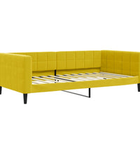 Tagesbett mit Matratze Gelb 100x200 cm Samt