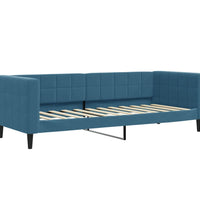 Tagesbett Ausziehbar Blau 80x200 cm Samt