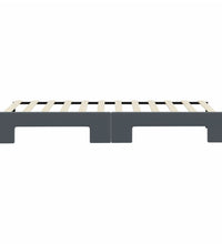 Tagesbett Ausziehbar Dunkelgrau 80x200 cm Samt