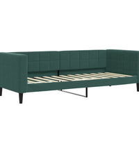 Tagesbett Ausziehbar Dunkelgrün 80x200 cm Samt