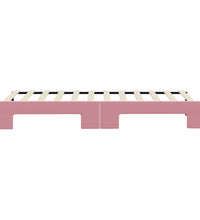 Tagesbett Ausziehbar Rosa 80x200 cm Samt