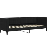 Tagesbett Ausziehbar Schwarz 80x200 cm Samt