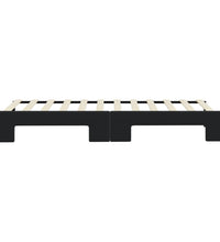 Tagesbett Ausziehbar Schwarz 80x200 cm Samt