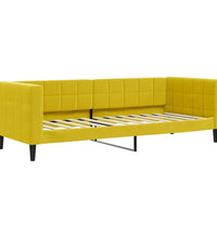 Tagesbett Ausziehbar Gelb 80x200 cm Samt
