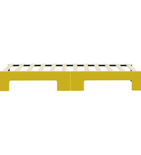 Tagesbett Ausziehbar Gelb 80x200 cm Samt