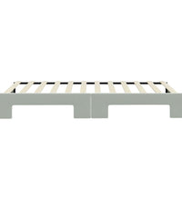 Tagesbett Ausziehbar Hellgrau 100x200 cm Samt