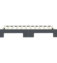 Tagesbett Ausziehbar Dunkelgrau 100x200 cm Samt