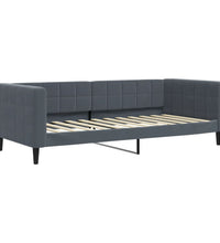 Tagesbett Ausziehbar Dunkelgrau 100x200 cm Samt