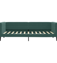 Tagesbett Ausziehbar Dunkelgrün 100x200 cm Samt