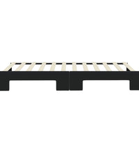 Tagesbett Ausziehbar Schwarz 100x200 cm Samt