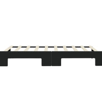 Tagesbett Ausziehbar Schwarz 90x190 cm Samt