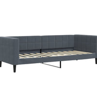 Tagesbett Ausziehbar mit Schubladen Dunkelgrau 80x200 cm Samt