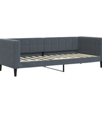 Tagesbett Ausziehbar mit Schubladen Dunkelgrau 80x200 cm Samt