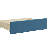 Tagesbett Ausziehbar mit Schubladen Blau 100x200 cm Samt