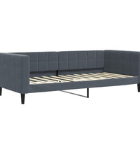 Tagesbett Ausziehbar mit Schubladen Dunkelgrau 100x200 cm Samt