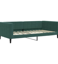 Tagesbett Ausziehbar mit Schubladen Dunkelgrün 100x200 cm Samt