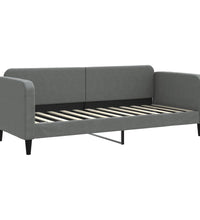 Tagesbett mit Matratze Dunkelgrau 80x200 cm Stoff