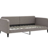 Tagesbett mit Matratze Taupe 100x200 cm Stoff