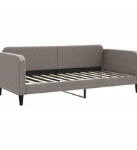 Tagesbett Ausziehbar Taupe 90x200 cm Stoff