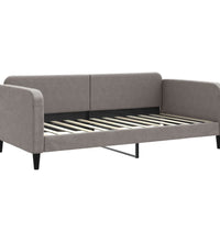 Tagesbett Ausziehbar Taupe 100x200 cm Stoff