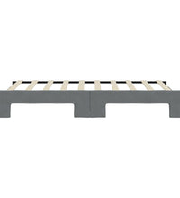 Tagesbett Ausziehbar Dunkelgrau 90x190 cm Stoff