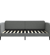 Tagesbett Ausziehbar mit Schubladen Dunkelgrau 100x200 cm Stoff