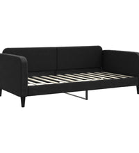 Tagesbett Ausziehbar mit Schubladen Schwarz 100x200 cm Stoff