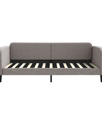Tagesbett Ausziehbar mit Schubladen Taupe 100x200 cm Stoff