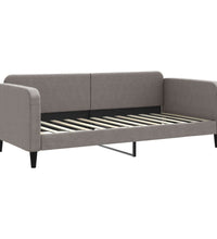 Tagesbett Ausziehbar mit Schubladen Taupe 90x200 cm Stoff